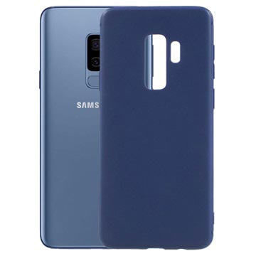 Husă flexibilă din silicon pentru Samsung Galaxy S9+ - Albastru închis