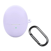 Husă Silicon cu Carabinieră Huawei FreeBuds 6 - Violet
