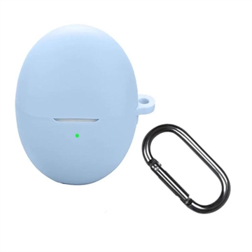 Husă Silicon cu Carabinieră Huawei FreeBuds 6 - Albastru Cer