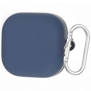 Husă Silicon cu Carabinieră Samsung Galaxy Buds 4/Buds 4 Pro - Albastru Închis