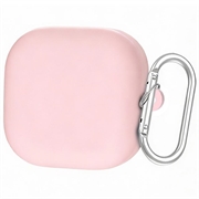 Husă Silicon cu Carabinieră Samsung Galaxy Buds 4/Buds 4 Pro - Roz