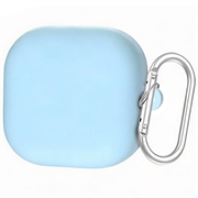 Husă Silicon cu Carabinieră Samsung Galaxy Buds 4/Buds 4 Pro - Albastru Cer