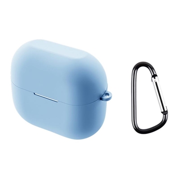 Husă Silicon cu Carabinieră Samsung Galaxy Buds3/Buds3 Pro - Albastru