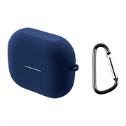 Husă Silicon cu Carabinieră Samsung Galaxy Buds3/Buds3 Pro - Albastru Închis