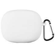 Husă Silicon cu Carabinieră Xiaomi Redmi Buds 8 Pro - Alb
