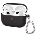 Husă Silicon cu Breloc A060 - AirPods 3 - Negru