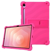 Husă din silicon Samsung Galaxy Tab S11 cu Kickstand - Roz Intens
