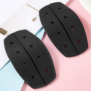 Apărători de umăr din silicon pentru curele de sutien - respirabile / negre