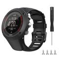 Curea din silicon pentru Suunto Ambit3 Peak/Sport/Vertical - Negru