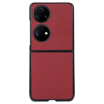 Capac Protecție Subțire Huawei P50 Pocket - Fibră Carbon