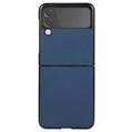 Capac Protecție Subțire Samsung Galaxy Z Flip3 5G - Fibră Carbon - Albastru