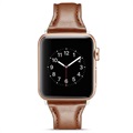 Apple Watch Series 9/8/SE (2022)/7/SE/6/5/4/3/2/1 Curea subțire din piele - 41 mm/40 mm/38 mm - cafea