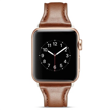 Apple Watch Series 10/9/8/SE (2022)/7/SE/6/5/4/3/2/1 Curea subțire din piele - 42mm/41 mm/40 mm/38 mm