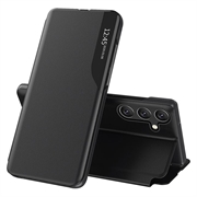 Husă Flip Samsung Galaxy S25 FE - Smart Clear View - Negru