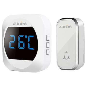 Sonerie Smart Wireless cu Termometru Digital - Alb