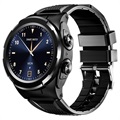 Ceas Smartwatch cu Căști TWS JM06 - Curea Silicon - Negru