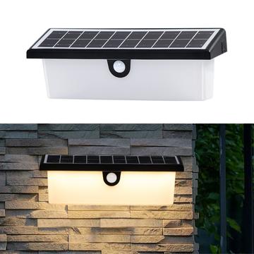 Senzor solar de mișcare pentru lumina de perete YH0617-PIR - alb cald