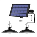 Lampă LED Suspendată Solară cu Cablu Prelungitor - 2-Capete