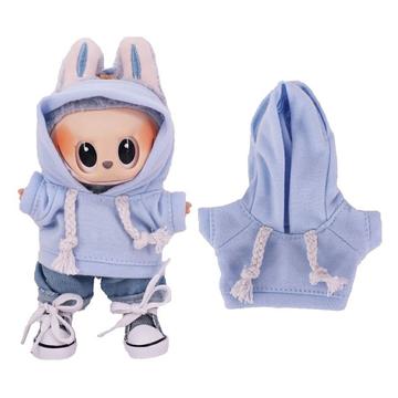 Hanorac de culoare solidă pentru Labubu Mini Figure 17cm - Violet