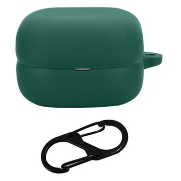 Husă Silicon cu Carabinieră Sony LinkBuds Open - Verde