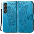 Husă tip portofel Sony Xperia 1 VI Butterfly - Albastru