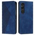 Husa portofel cu model romb Sony Xperia 1 VI cu închidere magnetică