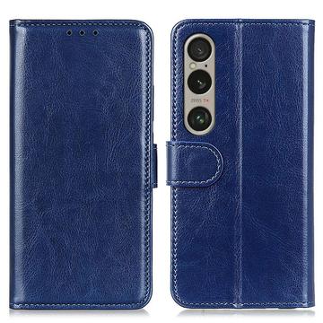 Husă Portofel cu Închidere Magnetică Sony Xperia 1 VI - albastru închis