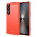 Husă TPU Brushed Sony Xperia 1 VII - Fibră de Carbon