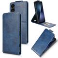 Husă verticală cu rabat și suport Sony Xperia 1 VII - albastru închis