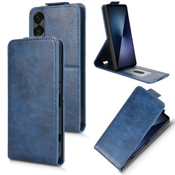 Husă verticală cu rabat și suport Sony Xperia 1 VII - albastru închis
