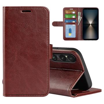 Husă Portofel cu Închidere Magnetică Sony Xperia 1 VII - maro
