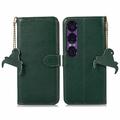 Husă Piele Portofel cu RFID Sony Xperia 1 VII