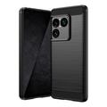 Husă TPU Brushed Sony Xperia 1 VIII - Fibră de Carbon