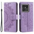 Husă tip portofel cu curea de mână Sony Xperia 1 VIII Mandala - Violet