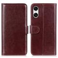 Husă Portofel cu Închidere Magnetică Sony Xperia 10 VI - maro