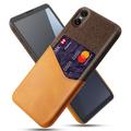 Husă cu Buzunar Card Sony Xperia 10 VII - KSQ - Portocaliu