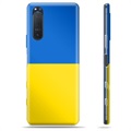 Husă TPU Steagul Ucrainei - Sony Xperia 5 II - Galben și Albastru Deschis