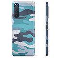 Husă TPU - Sony Xperia 5 II - Camuflaj Albastru