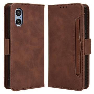 Husă Portofel Sony Xperia 5 V - Cardholder - Maro