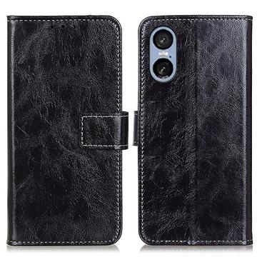 Husă Portofel cu Închidere Magnetică Sony Xperia 5 VI - negru