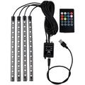 Sunet activat Interior Neon Auto LED Strip Light - 4 buc., 36 LED-uri