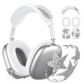 Set de protecție Sparkly Star 3 în 1 pentru AirPods Max - argintiu