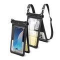 Spigen A603 Geantă impermeabilă pentru telefon cu două camere și husă pentru valori - IPX8/30m - Negru / Transparent