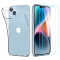 Set de Protecție iPhone 14 Plus - Spigen Crystal Pack - Transparent