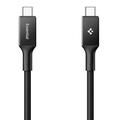 Cablu USB-C Spigen EB10015CC Essential - 100W, 1.5m - Negru