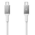 Cablu USB-C Spigen EB10015CC Essential - 100W, 1.5m - Alb