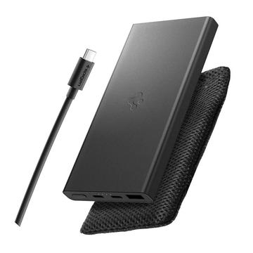 Spigen Essential EA2210 Power Bank 10000mAh cu 2 porturi USB-C și USB-A - Negru