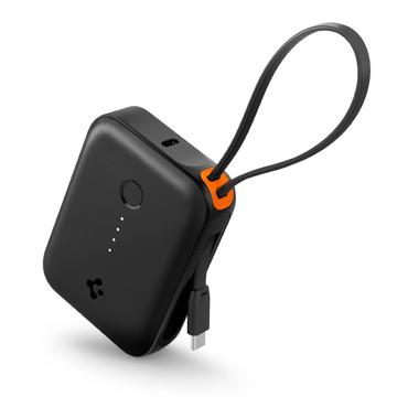 Spigen Essential EA3010BT Power Bank 10000mAh cu cablu USB-C - Negru