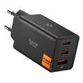 Spigen Essential EE673EU Încărcător rapid de perete cu 3 porturi 67W - Negru