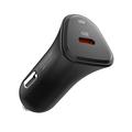 Încărcător auto Spigen Essential EV301 30W USB-C - Negru